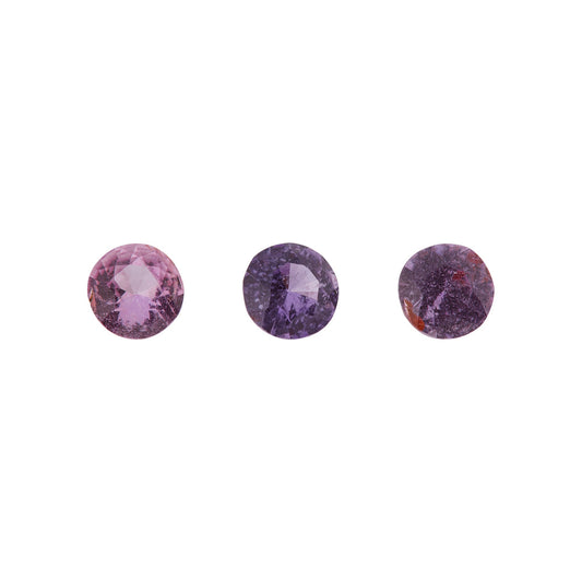 Saphir, Violett, Rund, 0,60 ct., 5,2x3,3mm