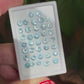 Aquamarin, Blau, Rund, 0,33-0,40 ct, ~ 4,5 mm