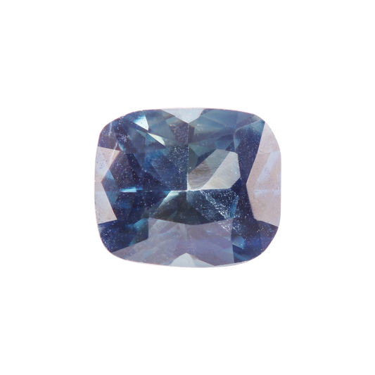 Saphir, Grün Blau, Kissen, 0,55 ct., 4,3x5,0 mm