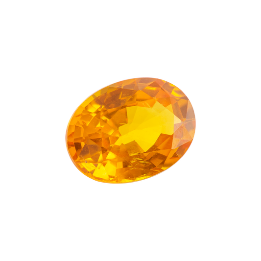 Saphir, Orange, Oval, 1,08 ct., 6,9x5,1x3,4 mm