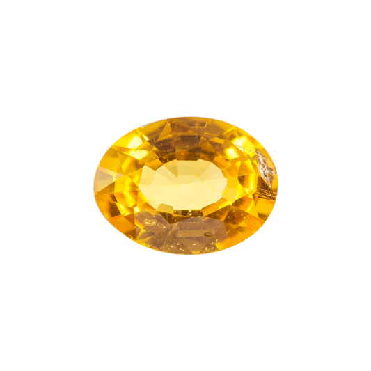 Saphir, Orange, Oval, 0,69 ct., 6,4x4,9x2,8 mm